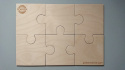 Drewniane puzzle do malowania, ozdabiania 6 el., Pokora