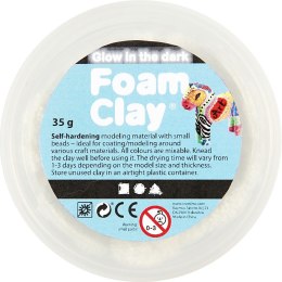 Foam Clay Biała Świecąca w ciemności 35g