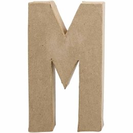 Litera M z papier-mache H: 20,5 cm