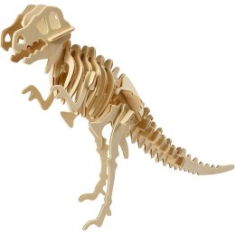 Puzzle 3D drewniane, tyranozaur