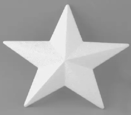 Gwiazda styropianowa 13cm