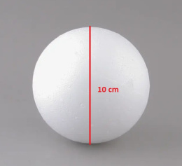 Kula styropianowa 10 cm, bombka