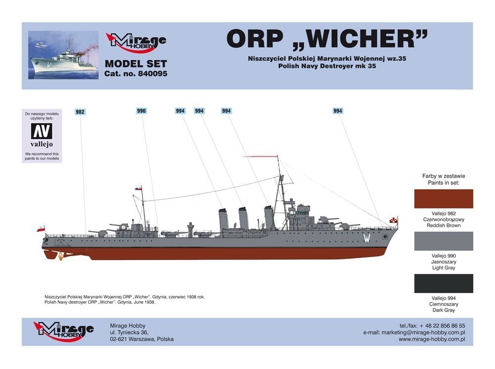 ORP 'Wicher' wz.35 [Polski Niszczyciel II WŚ]