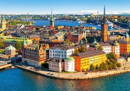 Puzzle 500 elementów Sztokholm Szwecja Stare Miasto