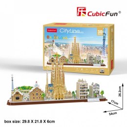 Puzzle 3D City Line Barcelona, 186 el.