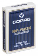 Karty Poker Plastik PKJ niebieskie Jumbo