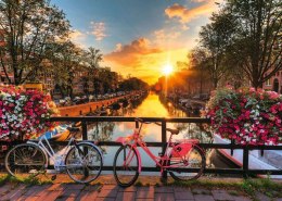 Puzzle 1000 elementów Rowery w Amsterdamie