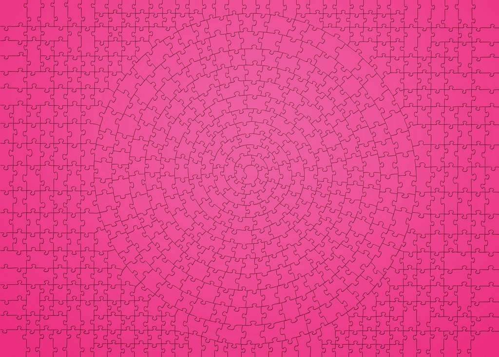 Puzzle 654 elementów Krypt Różowe