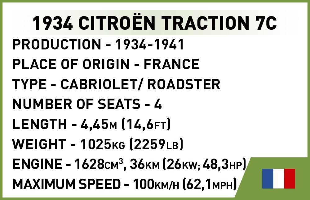 Klocki Citroen Traction 7C
