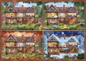 Puzzle 2000 elementów Dom na cztery pory roku