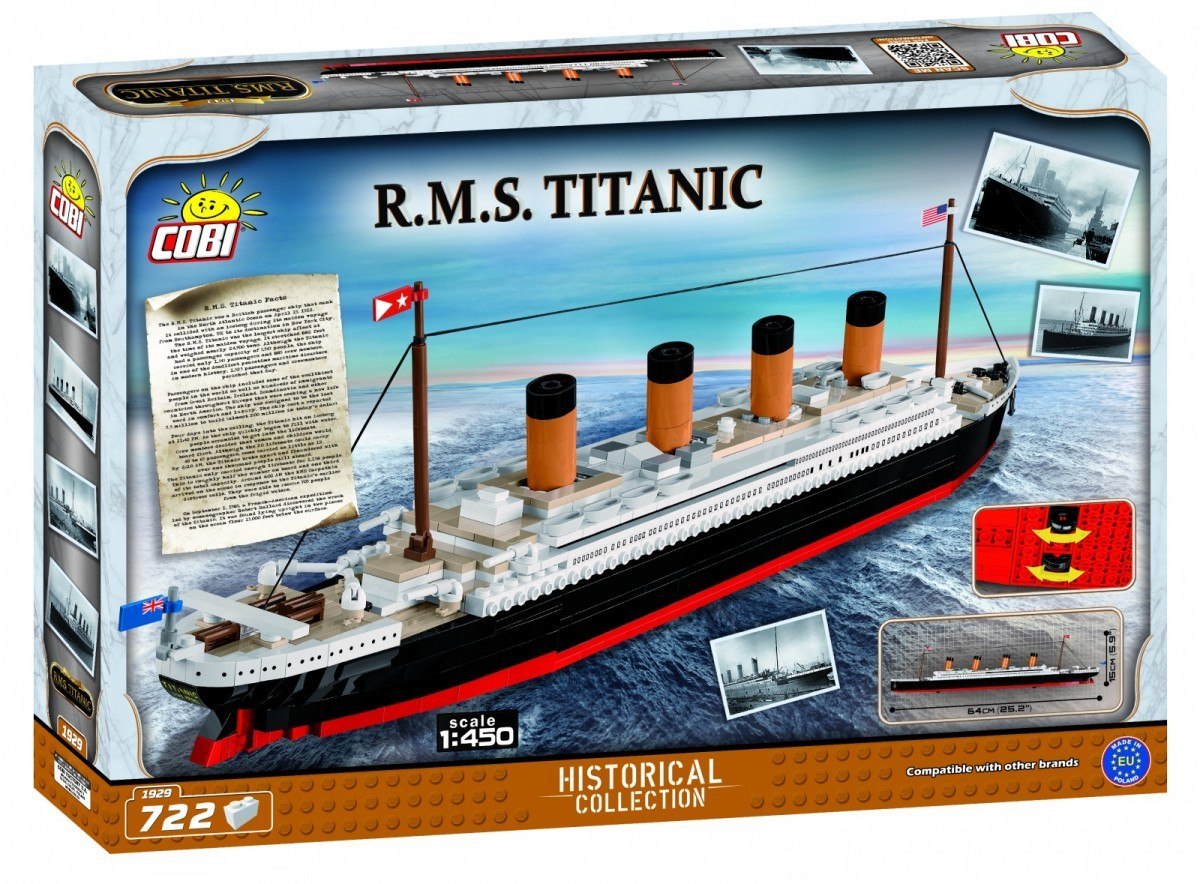 Klocki 722 elementów RMS Titanic 1:450