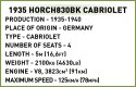 Klocki Horch830BK Cabriolet