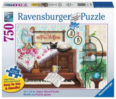 Puzzle 2D dla seniorów Kot na pianinie 750 elementów