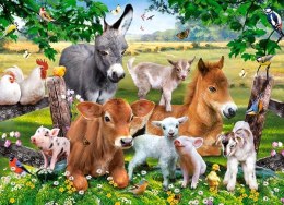 Puzzle 100 elementów Zwierzęta na farmie