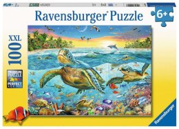 Puzzle 100 elementów XXL Żółwie morskie