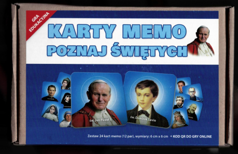 POZNAJ ŚWIĘTYCH, gra memory