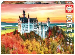 Puzzle 1500 elementów Jesień w Neuschwanstein Niemcy