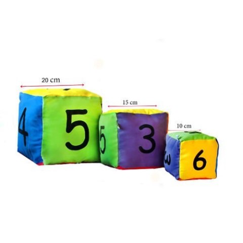 Kostka edukacyjna Cyfry 20x20 cm