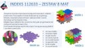 Maty ortopedyczne - mata podłogowa sensoryczna zestaw 8 sztuk