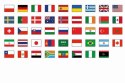 Zestaw Mata Edukacyjna Mapa Świata Flagi