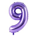 Balon foliowy CYFRA FIOLETOWA 40" 85 cm - cyfra 5