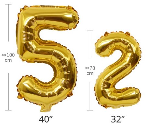 Balon foliowy CYFRA SREBRNA 40" 85 cm - cyfra 1