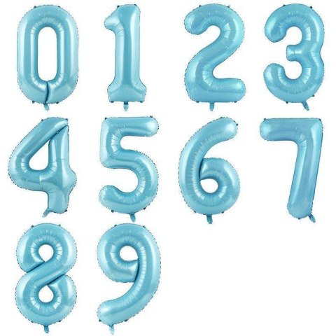 Balon foliowy CYFRA NIEBIESKA Baby Boy 40" 85 cm - cyfra 2