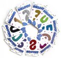 Balon foliowy CYFRA TĘCZOWA 32" 65 cm (na hel) - cyfra 5