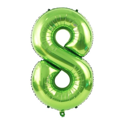 Balon foliowy CYFRA ZIELONA 40" 85 cm - cyfra 1