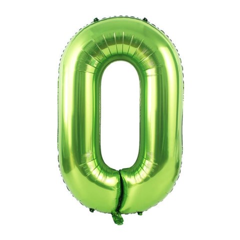 Balon foliowy CYFRA ZIELONA 40" 85 cm - cyfra 1