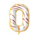 Balon foliowy CYFRA ciasteczko donut 40" 85 cm - cyfra 2