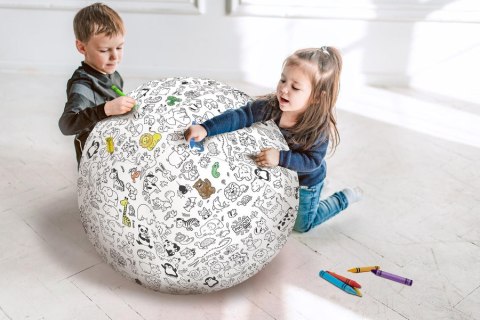 ZESTAW Piłka Balonowa do kolorowania XXL + Mata kreatywna do kolorowania 1,5m [testowy]