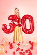 Balon foliowy CYFRA CZERWONA 86 cm - cyfra 6