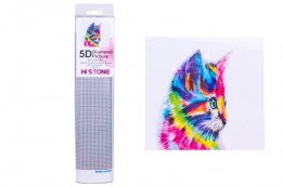 Diamentowa mozaika - Kolorowy kot