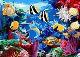 Obraz Malowanie po numerach - Ryby w oceanie