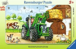 Puzzle 15 elementów Ramkowe, Traktor w polu
