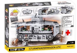 Klocki HC Great War Sturmpanzerwagen A7V 840 elementów