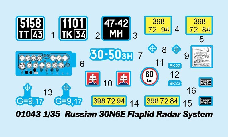 Model plastikowy Rosyjski system radarowy 30N6E Flaplid