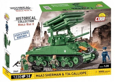 Klocki M4A3 Sherman & T34 Calliope - Executive Editon