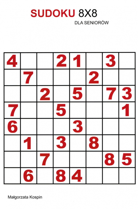 Sudoku 8x8 dla seniorów
