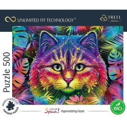 Puzzle 500 elementów UFT Color Splash Kolorowy Kot