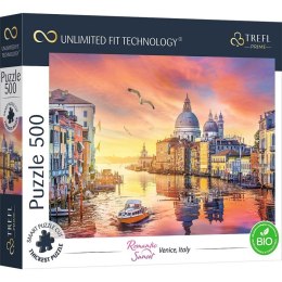 Puzzle 500 elementów UFT Romantczny zachód słońca Wenecja, Włochy