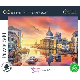 Puzzle 500 elementów UFT Romantczny zachód słońca Wenecja, Włochy