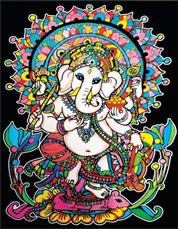 Kolorowanka Welwetowa 47x35 Ganesha