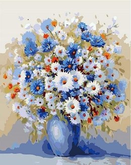 Diamentowa mozaika - Bukiet kwiatów