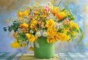 Puzzle 1000 elementów Spring Flowers In Green Vase