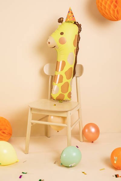 Balon foliowy CYFRA 1 ŻYRAFA 42 x 90 cm