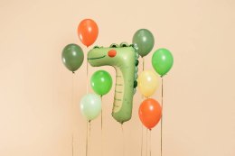 Balon foliowy CYFRA 7 KROKODYL 56 X 85 cm