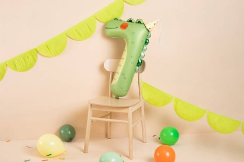 Balon foliowy CYFRA 7 KROKODYL 56 X 85 cm
