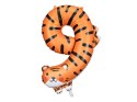 Balon foliowy CYFRA 9 TYGRYSEK 64 x 87 cm